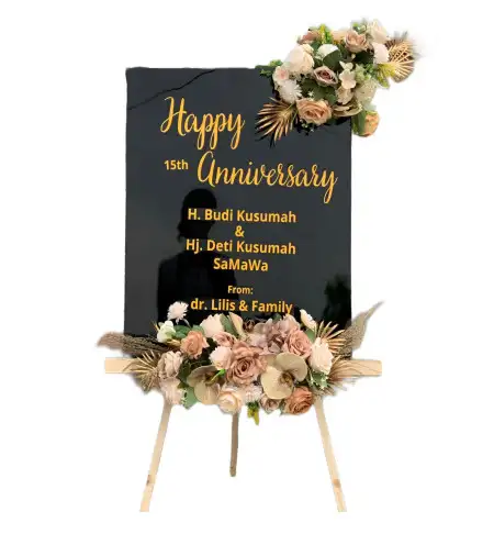 Papan Bunga Akrilik Buer